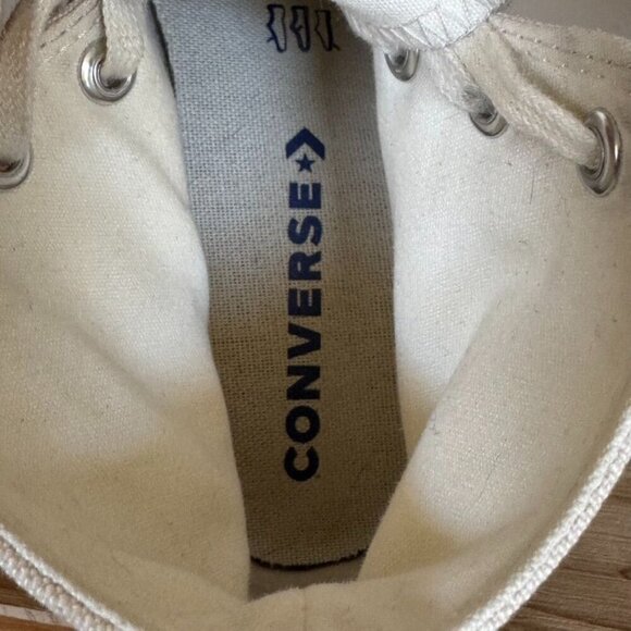 Converse Run Star Hike High in Parchment Gum Honey Platform Sneaker Size 7.5 - Picture 11 of 16